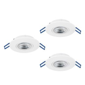 Innfeld ljós Gedrez 3stk Ø9cm hvít Eglo