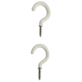 Krókur 28x52mm 10stk hvítur