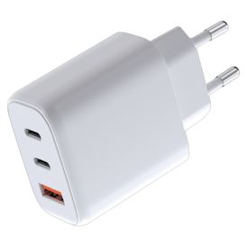 Hraðhleslukubbur 1xUSB-A 2xUSB-C Airam hvítur