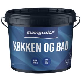 Eldhús- & Baðmálning hvítur grunnur 2,5L Swingcolor