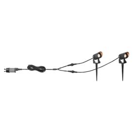Garðljós með spjóti Nexus 2stk 2,5W IP44 svart Markslöjd