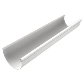 Þakrenna 100mm 3m T100 ál hvít