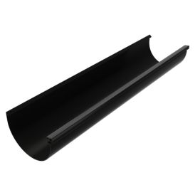 Þakrenna 100mm 3m T100 ál svört