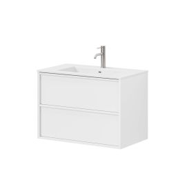 Baðskápur Skodsborg Integrated 80cm matt hvítur