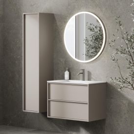Baðskápur Skodsborg Integrated 80cm grár