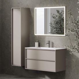 Baðskápur Skodsborg Integrated 100cm grár