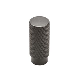 Hnúður rifflaður Ø12mm matt svartur