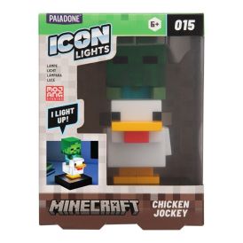 Borðlampi Minecraft Chicken Jockey 13,5cm þráðlaus Paladone