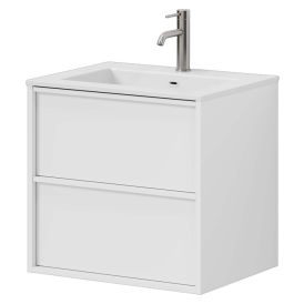 Baðskápur Skodsborg Integrated 60cm matt hvítur