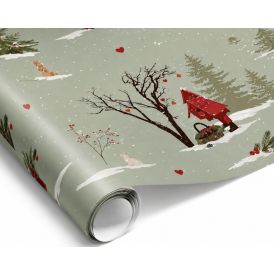 Gjafapappír 500x70cm grænn Det Gamle Apotek