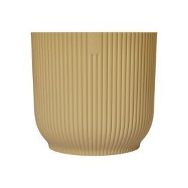 Blómapottur Vibes Fold Round Ø18cm gulur