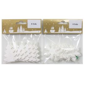 Jólaskraut í poka 8stk í poka 5,5cm (2 gerðir fáanlegar) Geroma