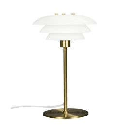 Borðlampi DL20 4,5W Ø20 cm Dyberg Larsen ópal/messing