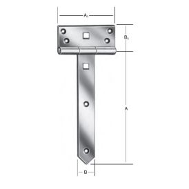 Löm T 200x33mm Vormann svört