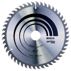 Hjólsagarblað 210x30 48T Bosch Optiline