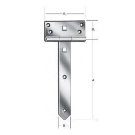 Löm T 400x105x38x70mm Vormann galv.
