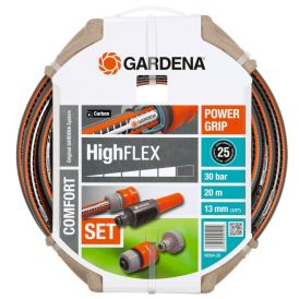 Garðslanga Highflex með aukahlutum 13mm 1/2" 20m