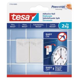 Veggfesting á flísar og málm límd Tesa 2kg 2stk