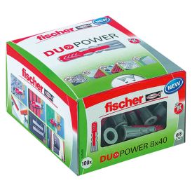 Tappar alhliða Duopower Fischer 8x40mm 100stk