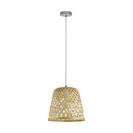 Hangandi ljós E27 Kirkcolm Ø30cm viður