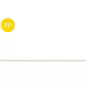 Reipi PP fléttað 3mm hvítt (verð á m)