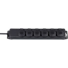 Fjöltengi 6 innstungur Brennenstuhl IP44
