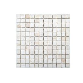 Mósaíkflís Square Uni 30,5 x 30,5 x 10mm matt hvít