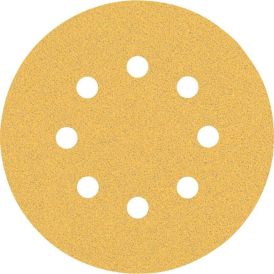 Sandpappír Ø125 mm K80 Craftomat ljós 5 stk