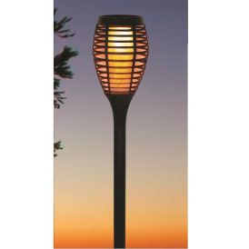 Sólalampi með LED eld 60cm svart Veli Line