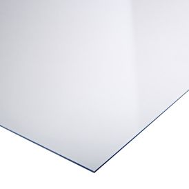 Plastplata 1000x500x4 mm Rias glært