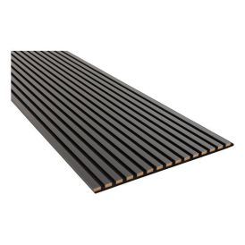 Hljóðdempandi plata Unika 25 2440x600x22 svört eik Fibrotech
