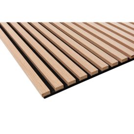Hljóðdempandi plata ljós eik Unika 25 22x600x2440mm Fibrotech