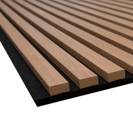 Hljóðdempandi plata Unika 25 2440x600x22 olíuborin eik Fibrotech