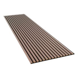 Hljóðdempandi plata Unika 25 2440x600x22 valhneta Fibrotech