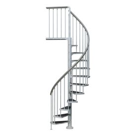 Hringstigi úti Ø125 cm 11+1 þrep 246-282 cm Toronto stál