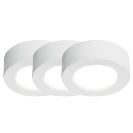Innbyggður kastari LED Kitchenio 3x2W Ø6,4cm hvítir