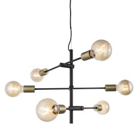 Hangandi ljós E27 Josefine svart 55 cm