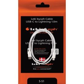 Hleðslusnúra USB-C lightning Leki 1m