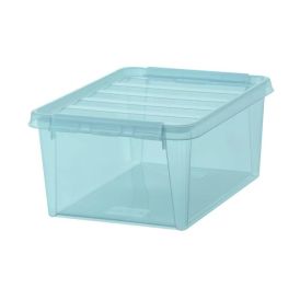 Plastkassi með loki 14L SmarStore Color 15 blár