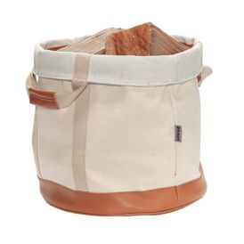Viðarkarfa Ø35 cm Aduro drapplituð 