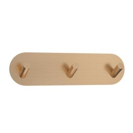 Snagi þrefaldur límfestur House Lucca 18cm rósgylltur