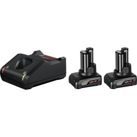 Rafhlöðusett 12V 2x6Ah og hleðslutæki GBA Bosch Professional
