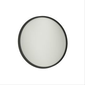 Spegill hringlaga svartur 55 cm Skärgård