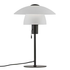 Borðlampi E27 Verona ópalhvítur 40 cm