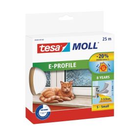 Þéttiborði-E 9x4mm x 25m Tesa hvítur