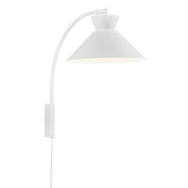Veggljós E27 Dial hvítt Ø25 cm