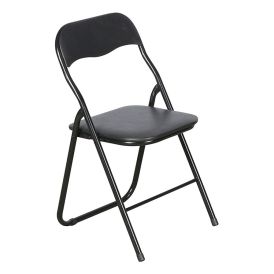 Klappstóll með sessu Schou svartur