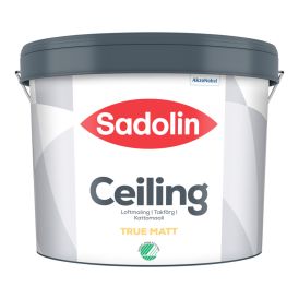 Loftmálning mött 2% 9L hvít Sadolin