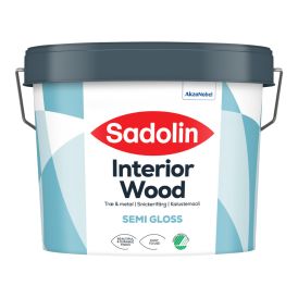 Viðar- & málmmálning hálfglans 40% 2,5L hvít Sadolin