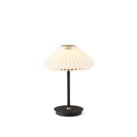 Borðlampi rafhlöðu Paris Ø24 cm svartur/hvítur